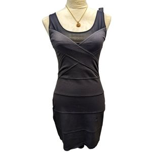 Express gray bandage dress